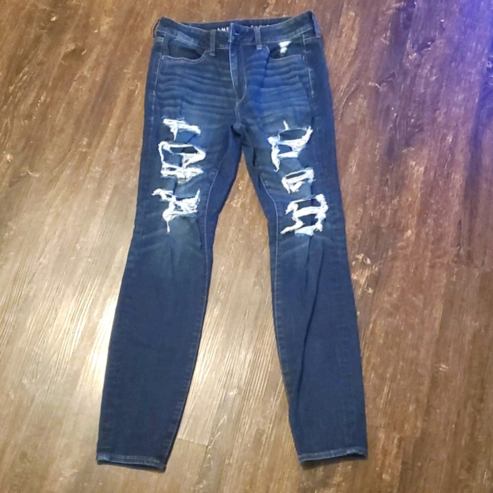 American Eagle Ripped Skinny Jeans
